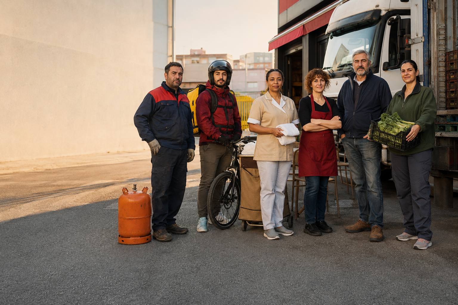 Trabajadoras y trabajadores de distintos sectores unidos con dignidad